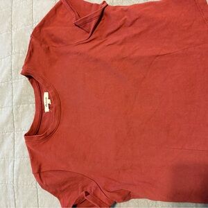 Madewell Red Crop Top